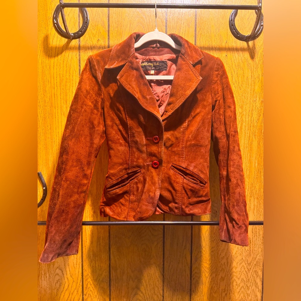 Vintage Spilt Ends Terra Cotta colored Blazer!